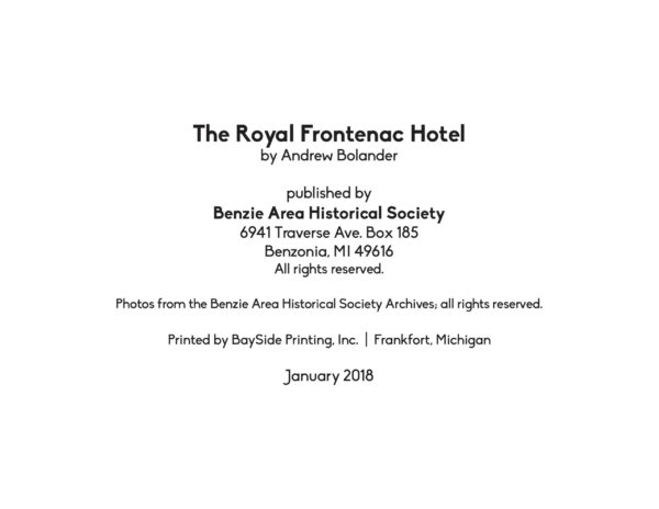 The Royal Frontenac Hotel - Frankfort, Michigan - by Andrew Bolander - Image 2